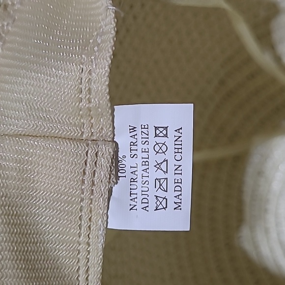 HAPPILY EVER AFTER...EMBROIDERY STRAW SUN 👒 HAT - Picture 11 of 14